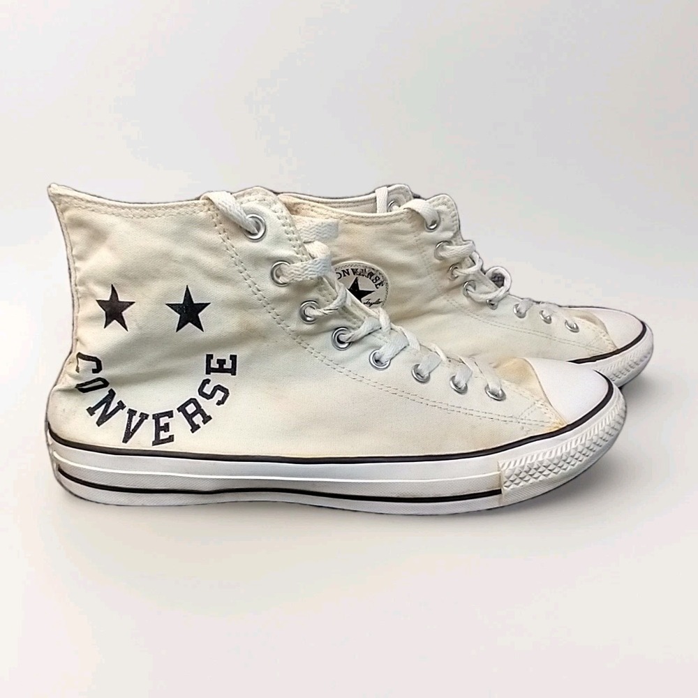Converse Chuck Taylor All Star High Top Off White Graphic Print Mens 13 167067F